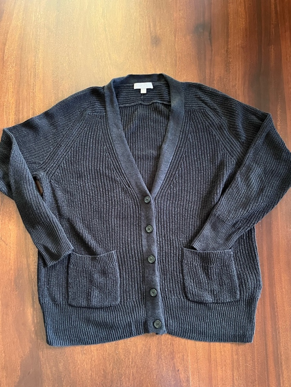 J. Crew Relaxed Summer Cotton-Linen Blend Cardigan - Size L